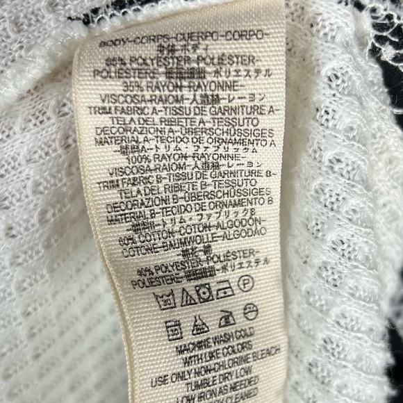 Free People Top Womens Large Auxton Thermal Floral Faux Wrap Hippie Ling Sleeve - Picture 6 of 10